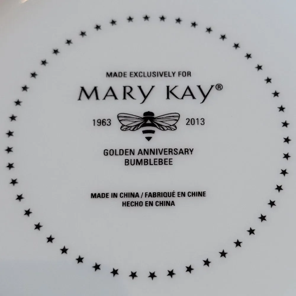 Mary Kay Golden Anniversary place setting / bumblebee